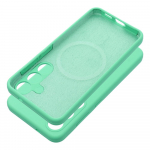 Case SILICONE 2mm for SAMSUNG S25 Edge compatible with MagSafe mint