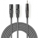 Nedis Kabel 2x XLR M - 3.5mm M 1.5m