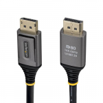 StarTech.com 2 m DisplayPort 2.1 kaabel, VESA sertifitseeritud DP80 DisplayPort kaabel, kompressioonita 10K/8K 60Hz, 16K 60Hz/8K 240Hz koos DSC 1.2a, DP 2.1 monitorikaabel