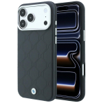 BMW Etui Sign Deboss Quilted Metal Logo MagSafe iPhone 18 Pro / 17 Pro jaoks, antratsivrviline