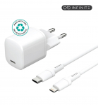 eSTUFF INFINITE Charger Kit PD 20W charger with 1,5m USB-C to