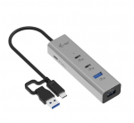 i-tec Universaalne metallist laadimispesa 2xUSB-C/2xUSB-A 85W PD