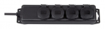 Brennenstuhl Outdoor-Steckdosenleiste IP44, 4-fach (schwarz, 2 Meter)