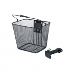 Front basket BASIL Bilbao BE for stem, with handle, black