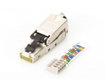 Digitus Pistik monteerimiseks Ethernet RJ45 cat.6a AWG 22-27, 10 GBit Ethernet, PoE +
