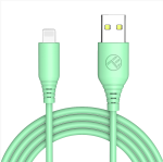 Tellur Silikoonist USB-i kuni Lightning-kaabel 3A 1m roheline