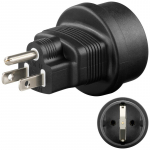 Goobay Reisimahutav adapter Euroopast USA-sse/Japani kehtivaks, must (95308)