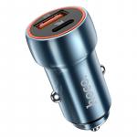 Hoco USB A + USB C PD QC3.0 3A 20W Z46A laadija safiirsinine