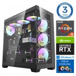 INTOP AQUA Ryzen 5 7500X3D 64GB DDR5 1TB SSD M.2 NVME RTX5060Ti 8GB WIN11Pro