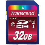 Transcend SDHC UHS-I 32GB Class 10 32GB SDHC CL 10 UHS-1, 32 GB,