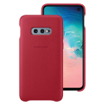 Samsung Galaxy S10e Leather Cover Red