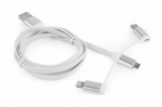 Gembird USB mees - MicroUSB/Type C/Liikumise mees 1m Valge