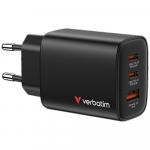 Verbatim Vrgulaadija Essentials GaN 65W must 32352