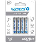 EVERACTIVE Everactive rechargeable HR03 750mAh Always ready Blistera iepakojum 4gb.