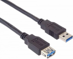 PremiumCord KU3PAA1BK USB kaabel USB 3.2 Gen 1 (3.1 Gen 1) 1 m USB A must