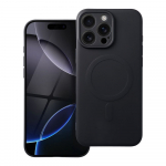 SILIKONIST MAGNETKAANE kaitsembris, hildub MagSafe'iga, IPHONE 16 Pro Max, must