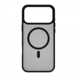 FoneKit Magneet-hhilise Soft Touch kaitaskoorid, iPhone 17 Pro, must/hall (6438148063412)