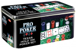 Tactic Texas Hold AND #39;em pokkeri komplekt metallkarbis (03095)