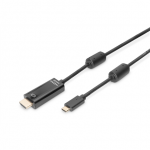 Digitus USB Type-C adapterkaabel, Type-C to HDMI A M/M, 2,0m, 4K/60Hz, 18GB, must, kullatud | | USB Type-C adapterkaabel | AK-300330-020-S | USB-C to HDMI USB Type-C