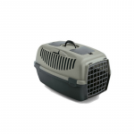 Transport cage Gulliver 2 with plastic door 55x36x35cm grey|green