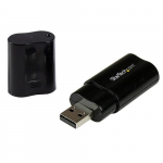 StarTech.com USB stereo audio adapter external sound card