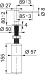 Soap dispenser Franke Atlas 112.0717.084