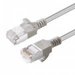 MicroConnect CAT6A U-FTP Slim, LSZH, 0.25m Network Cable, Grey