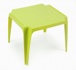 TABLE CHILDREN'S PLASTIC GREEN 55X50X44