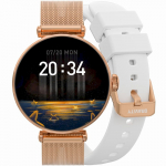 Gravity Smartwatch / Roosakuldne valge 2 ribaga