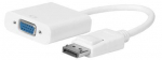 MicroConnect Displayport-VGA M-F, 15cm White, V1.2, Active