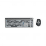 Hama WKM-750 klaviatuur, hiir kaasas, kodu/kontor, Bluetooth, QWERTZ saksa keel, antratsiidi-must, must, sinine