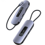 USAMS Adapter HUB 6in1 2xUSB 3.0/TF/SD/ USB-C/HDMI PD100W hall/tuhkjas SJ642HUB01 (US-SJ642)