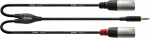 Cordial -Y kaabel, 3,5 mm - 2 x XLR, 3 m (CFY3WMM -LONG)