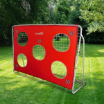LEAN Toys Jalgpallitrenni eesmrk koos sihtimattiga, punane 213x152x75cm