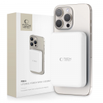 Tech-Protect LifeMag PB11 Powerbank koos MagSafe'iga, 10000mAh, 15W USB-C port - valge + USB-C kaabel