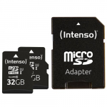 Intenso Doppelpack microSDHC 32GB UHS-I Premium komplektis SD-adapteriga Suure mahutavusega SD (MicroSDHC) 10. klassi kaart