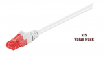 MicroConnect U/UTP CAT6 15M White 5 PACK 1 pcs. = 5 pcs. in one bag