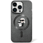 Karl Lagerfeld KLHMN61HGKCNOK iPhone 11 / Xr 6.1" tarny/must hardcase Karl AND Choupette Glitter MagSafe
