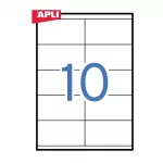 Apli Kleepuvad ILC sildid mdul 105x57mm, 100 trkki/10 trkki sildil