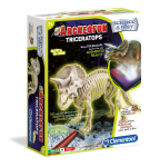 Clementoni Teadus AND Mng, Archeofun Triceratops, mis sdelevad pimedas, Puzzle, 61723, Unisex, 7+ aastat