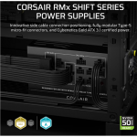 CORSAIR Tielikult modulaarne ATX toiteplokk (EU) | RM1000x SHIFT | 1000 W | Must