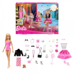 Barbie Moe nukule phade advendikalender, kus on 24 riva ja aksessuaari llatust