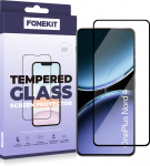 FoneKit Full Cover soomustatud klaas Google Pixel 8-le, must (951617)
