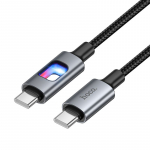 LED-kaabel USB C USB C Hoco 3A 60W 1,2 m U144 must