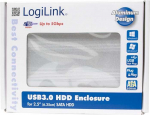 Logilink External HDD enclosure 2.5 AND quot; SATA USB 3.0 aluminum Silver