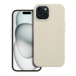 Forcell F-Protect Frame'i kaitsembrise lemklassiline kest iPhone 15 jaoks, hildub Magsafe'iga, antiikvalge