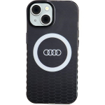 Audi IML Big Logo MagSafe Case iPhone 15 / 14 / 13 6.1" tarny/must hardcase AU-IMLMIP15-Q5/D2-BK