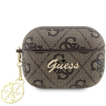 GUESS GUAP2G4GSMW AirPods Pro / Pro 2 (2022/2023) kate pruun/pruun 4G Charm Collection