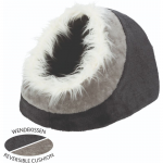 Animal bed : Trixie Minou cave, 35 26 41 cm, dark grey|light grey