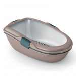 Cat toilet Furba Chic Maxi 69.5x47x26cm light grey|green